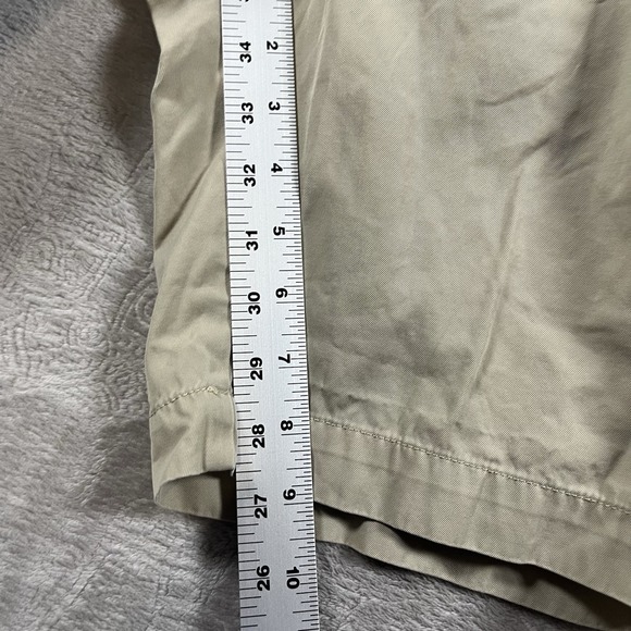 Polo by‎ Ralph Lauren Khaki Tan Chino Big Tyler Shorts size 48B Pleated Front - Picture 3 of 7